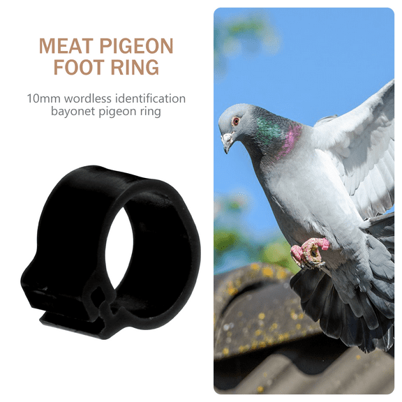 HEALEEP 100 Pcs Identification Rings for Pigeons in 0.51X0.51X0.28in Size