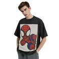 thumbnail image 3 of Spider-Man Vintage Washed Drop Shoulder Short Sleeve T-Shirt - Iron On, 3 of 7