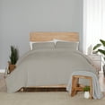thumbnail image 3 of Vue Elements Larking 3 Piece 100% Cotton Duvet Set - King - Gray, 3 of 5