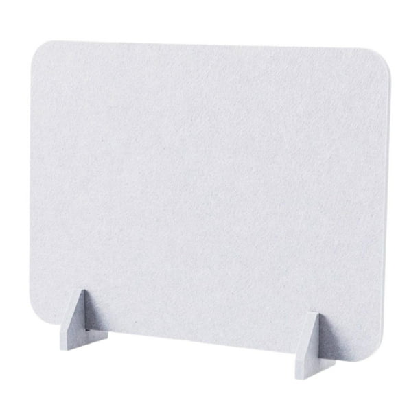 Panel acústico de privacidad para escritorio, separador de muebles, ligero, vertical, 16 x 12 pulgadas gris