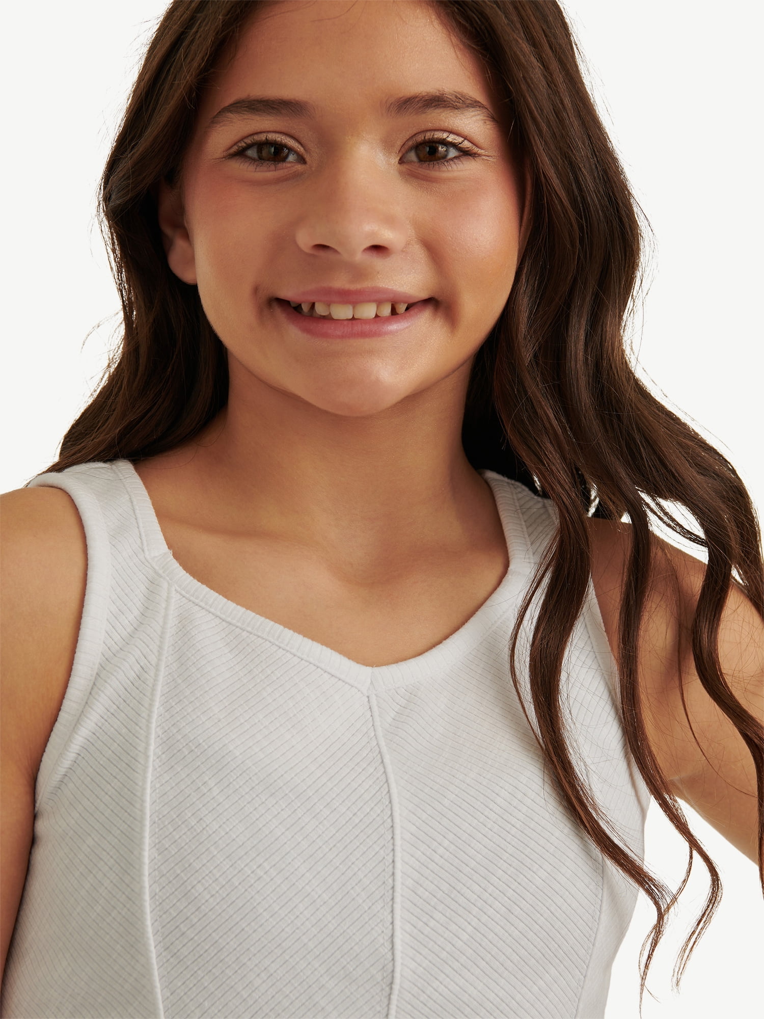 Justice Girl's Rib Tank, Sizes XS - XLP