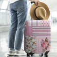 thumbnail image 2 of Pioneer Flower Floral Print Pattern Luggage Cover Fashion Suitcase Cover Baggage Covers Fit 25-28 Inch Luggage (Go Travel), 2 of 5