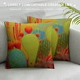 thumbnail image 3 of ARISTURING  Colorful Mexico Prickly Pear Cactus Throw Pillow Cover Succulent Plant  Throw Pillow Case Decorative Cushion Cover Pillowcase, 3 of 5