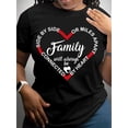 thumbnail image 1 of Camiseta de cuello redondo con estampado de letras familiares, camiseta informal de manga corta para primavera y verano, camisetas de ocio, 1 of 8