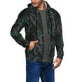 thumbnail image 3 of Zip Up Hoodies for Men - Lavender Flowers Black Long Sleeve Comfrt Men'S Fashion Hoodies & Sweatshirts, Jackets for Men Hoodies Pullover Clothing Clothes with Pouch, 3 of 5