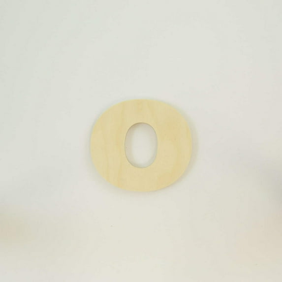 Package of 1, 6 Inch X 1 Baltic Birch Wood Letter o in The Arial Font, Thick, Lower Case for Art & Craft Project, Made in USA