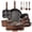 Brown, variant on CAROTE 21 Pcs Nonstick Cookware Sets, Pots and Pans Set with Detachable Handles, Oven Safe, Induction Cookware, Stackable Kitchen Cooking Set, Ultra Violet