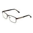 thumbnail image 3 of Men Rectangular Stainless Steel Reading Glasses Anti Blue Ray Lens - Computer Reader - Wide Fitment, 3 of 5