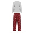 thumbnail image 3 of Pijama Secret Treasures para Dama Set Playera Manga Larga con Pantalón Estampado Renos Rojo Talla EG 2 Piezas., 3 of 4