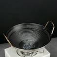 thumbnail image 6 of Double Handle Wok, Stainless Steel Cooking Boiler Stove Function Dry Pot, Suitable For Meat And Vegetable Frying And Stewing, 6 of 8