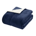 thumbnail image 4 of Chic Home Ernest 2-Piece Novelty Sherpa Micro plush Blanket Set, Twin X-Long, Navy, 4 of 4