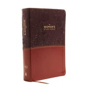 The Woman's Study Bible The NKJV, Woman's Study Bible, Fully Revised, Imitation Leather, Brown/Burgundy, Full-Color: Receiving God's Truth for B, (Hardcover)