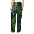 thumbnail image 3 of Haiem Lush Foliage Green Plant Women's Pajama Pants Ultra Lightweight Pjs Bottoms Sleepwear Bottom Pants With Pocket Drawstring-X-Large, 3 of 9