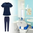 thumbnail image 4 of Uniforme de enfermería Sunnimix Exfoliante de enfermería Azul, 4 of 8