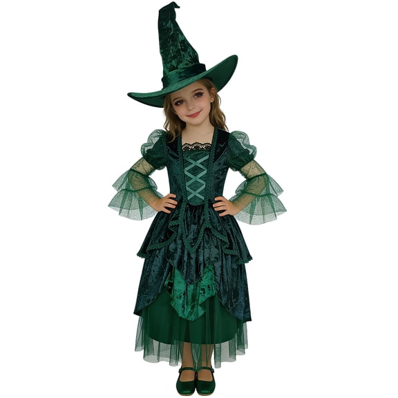 Emerald Enchantress Halloween Costume for Children, Girl's Size S (6/6x), by Way to Celebrate