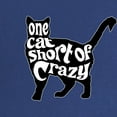 thumbnail image 2 of CafePress - One Cat Short Of Crazy Maternity Dark T Shirt - Maternity Dark T-Shirt, 2 of 3