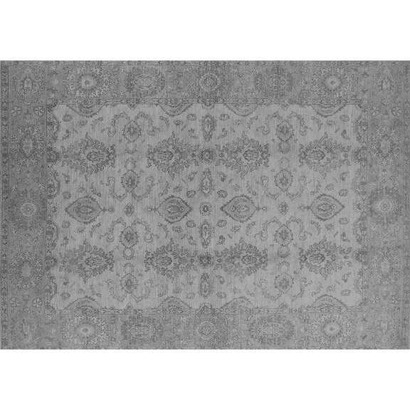 Ahgly Company Indoor Rectangle Oriental Gray Traditional Area Rugs, 2' x 3'