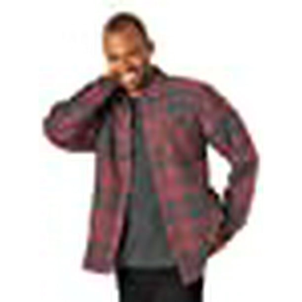 Wrangler authentics men's long sleeve shop sherpa lined shirt jacket