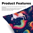thumbnail image 2 of Robot Unicorn Attack Covers Throw Pillow Set - 2 Pack Throw Pillow Inserts Included - Unique Patterns - 16x16, 18x18, 20x20 Inches for Home Decor - Throw Pillow - Decorative Pillows, 2 of 6