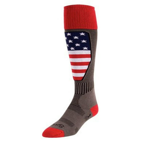 SockGuy Mtn-Tech Homeland Ski Acrylic Socks (Homeland - S/M)