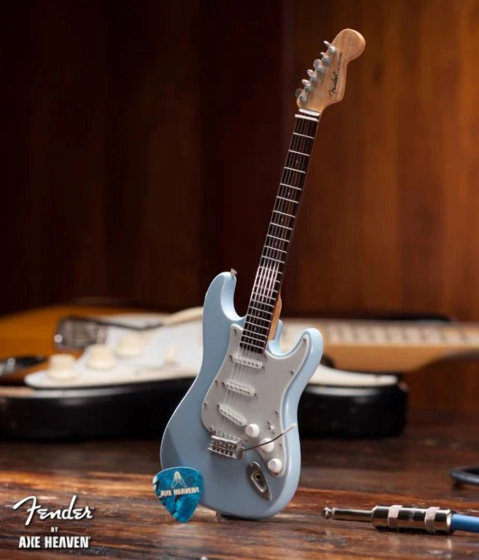 Fender Stratocaster Sonic Blue 10 Inch Miniature Electric Guitar Replica