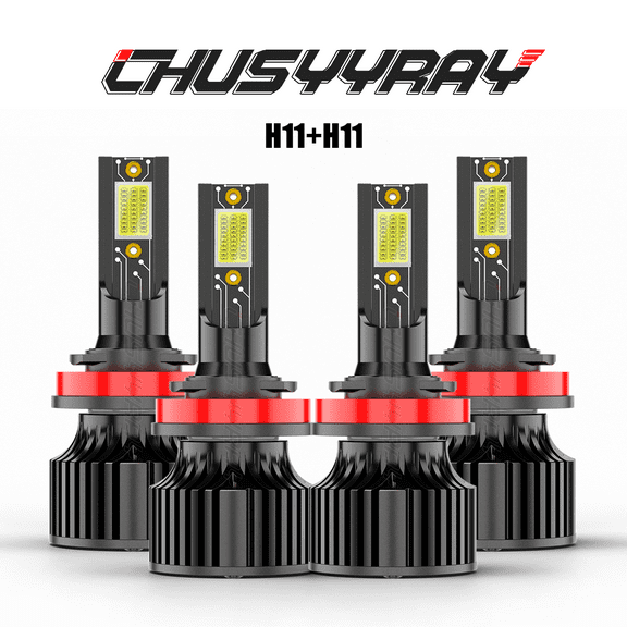 Compatible with Chevrolet Impala 2006 2007 2008-2016 4x LED Headlight High-Low Beam Lamps