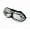 Clear, variant on Retro Flat Goggles Vintage Windproof Riding Motorcycle UV-Cut Tinted Sunglasses