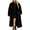 Faux Fur Jacket+Black, variant on Womens Full Length Faux Fur Coat Wrap Collar Open Front Coats Trnedy Winter Warm Jackets with Side Pockets 2XL