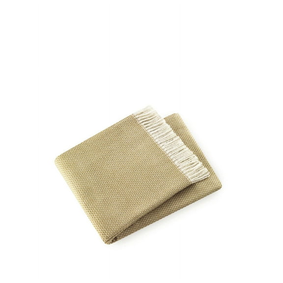 Soft Yellow Stone Links Pattern Throw Blanket