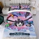 thumbnail image 4 of Dragones: Los Nueve Reinos Conjunto de sábanas temático, trío de piezas, cómodo y amigable con la piel, diseño único, regalo de decoración para el hogar para familiares, amigos y fans, 90 cm * 190 cm, 4 of 6
