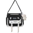 thumbnail image 1 of Aesthetic Messenger Bag With Stuffed Pendant And Pins Kawaii Crossbody Bag For Women Girls School Messenger Bag, 1 of 5