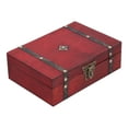 thumbnail image 4 of Jewelry Box Antique Wooden Photography Shooting Props Desktop Storage Box with Lock, 4 of 6