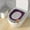 Purple, variant on Round Padded Toilet Seat Household Seasons Toilet Seat Thickened With Handle Winter Toilet Ring Washable Sets Wear Knitted Toilet Seat