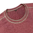 thumbnail image 4 of IWRICH Men's Basic Plus Size T Shirt Short Sleeve Crew Neck Soft Fitted Elastic Tees Classic Tshirts Brick Red M, 4 of 7