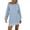 Light Blue, variant on Ediodpoh Women off Shoulder Knit Long Pullovers Sweater Dress with Sleeves for Cozy Winter Light Blue XL