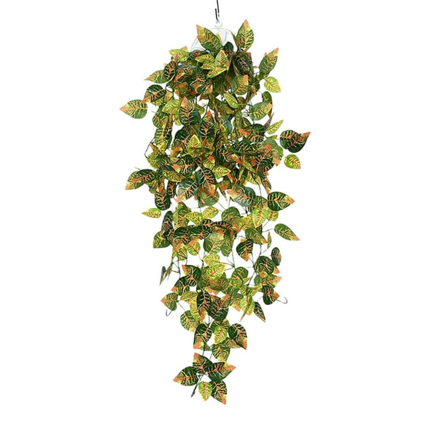 Colgante de pared verde artificial, decoración de interiores, colgante de pared de plástico verde, flor colgante de pared, falso verde