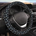 thumbnail image 3 of Lsque Daisies Flowers Ultra Soft Car Steering Wheel Cover for Women, Standard 15 inch Size for Truck Van SUV Auto, 3 of 8