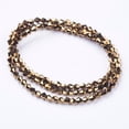 thumbnail image 2 of 1Strand 1 Strand Faceted Bicone Full Copper Plated Glass Beads Strands 3x3mm Hole: 1mm 128~135pcs/strand 12.2 inch, 2 of 3