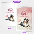 thumbnail image 2 of Every Fart is Love Note Australian Shepherd Guilty Face Happy Valentine's 5x7in Folded Greeting Card Aussie Dog Lover Gifts Single Note Card with Envelope - 01016, 2 of 5