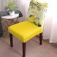 thumbnail image 2 of Stretch Dining Chair Covers Set of 6, Lemon Tree Summer Gnome Yellow Removable Dining Chair Protector Slipcovers for Kitchen Party Restaurant, 2 of 6