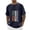 Navy, variant on Men's St. Patrick's Day Shamrock American Flag Graphic Short Sleeve Crew Neck T-Shirt
