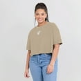 thumbnail image 6 of Women's Fanatics Khaki Miami Heat Elements Super Soft Boxy Cropped T-Shirt, 6 of 7