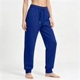 thumbnail image 2 of Resicozy Baggy Sweatpants Women 2026 Hight Waisted Drawstring Fall Pants Ladies Lounge Joggers Pockets Blue 3XL, 2 of 7