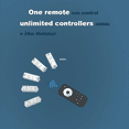 thumbnail image 3 of Universal Remote Controllers RGB+CCT Smart Dimmer with Push Dimming 2.4G Remote Control for CW CCT Strip Lights RT10, 3 of 5