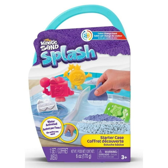 Arena Magnética Kinetic Sand Spin Master Caja De Salpicadura