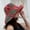 Red, variant on SERTG Women's Bucket Hat Flip up Double Sided Sun Shading Fashionable Casual Comfortable Fisherman Hat Cap(Pink,Free Size)