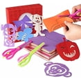 thumbnail image 1 of DEBGFS Fun Paper-Cut Set; Paper Cutting; Paper Art; Scissor Skills Activity Cutting Book; Kids Scissors Crafts Kits Preschool-120 Pages with A Pair of Child-Safe Scissors, 1 of 5