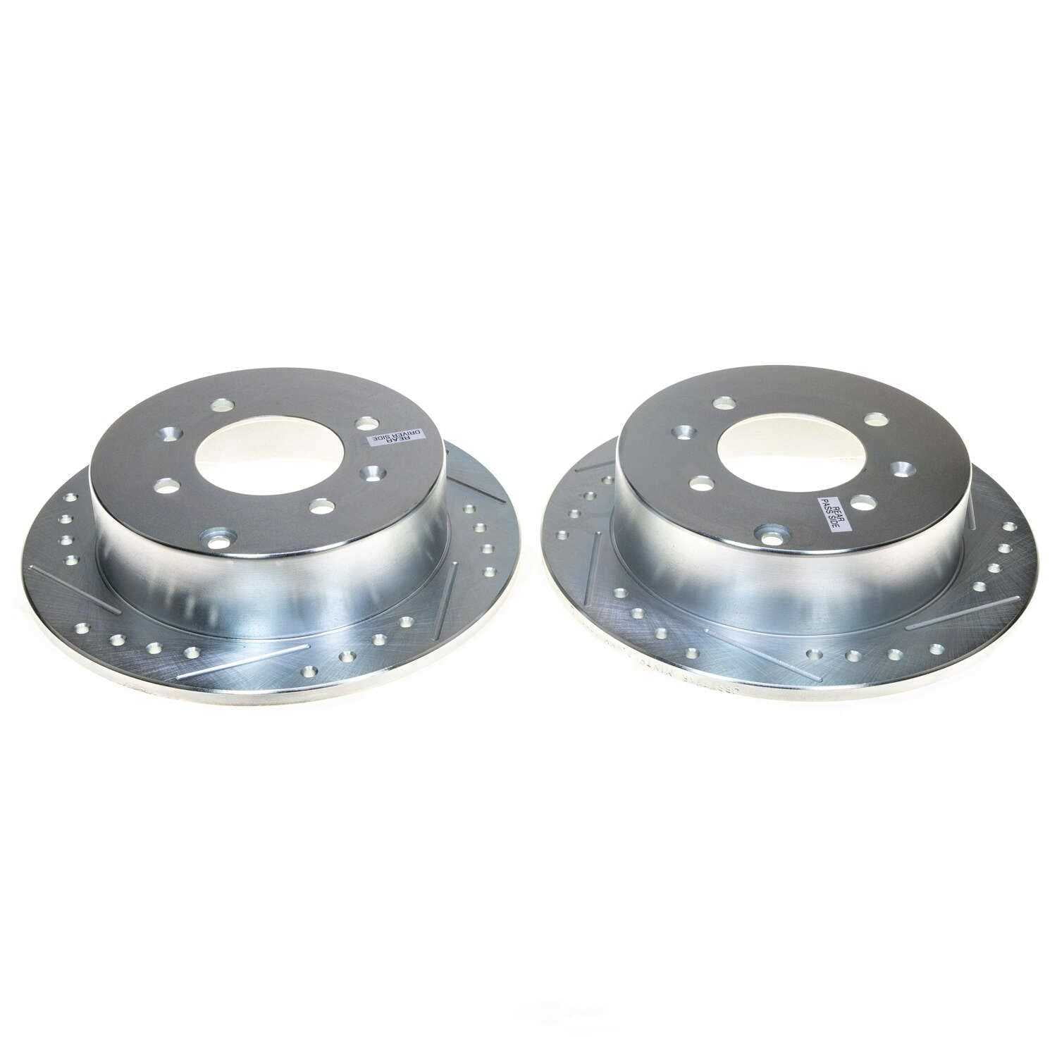 PowerStop JBR777XPR Evolution Performance Drilled, Slotted & Plated Brake Rotor Pair