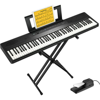 Yamaha P71 88-Key Weighted Action Digital Piano with Sustain Pedal/Stand -  Black