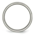 thumbnail image 2 of Titanium Ridged Edge Weave Design 6mm Polished Band, 2 of 6